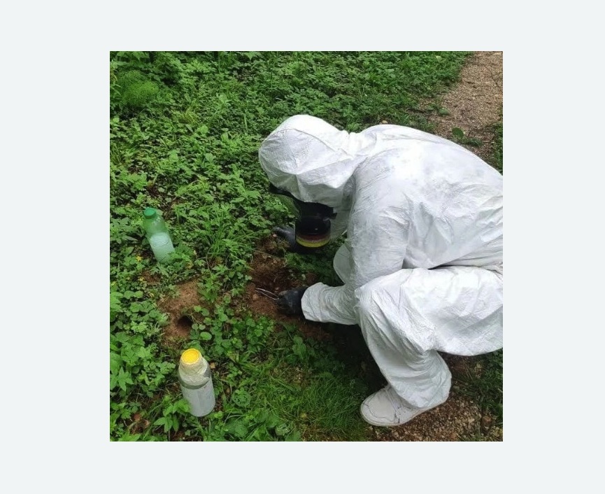 уничтожение кротов на участке в Нязепетровске